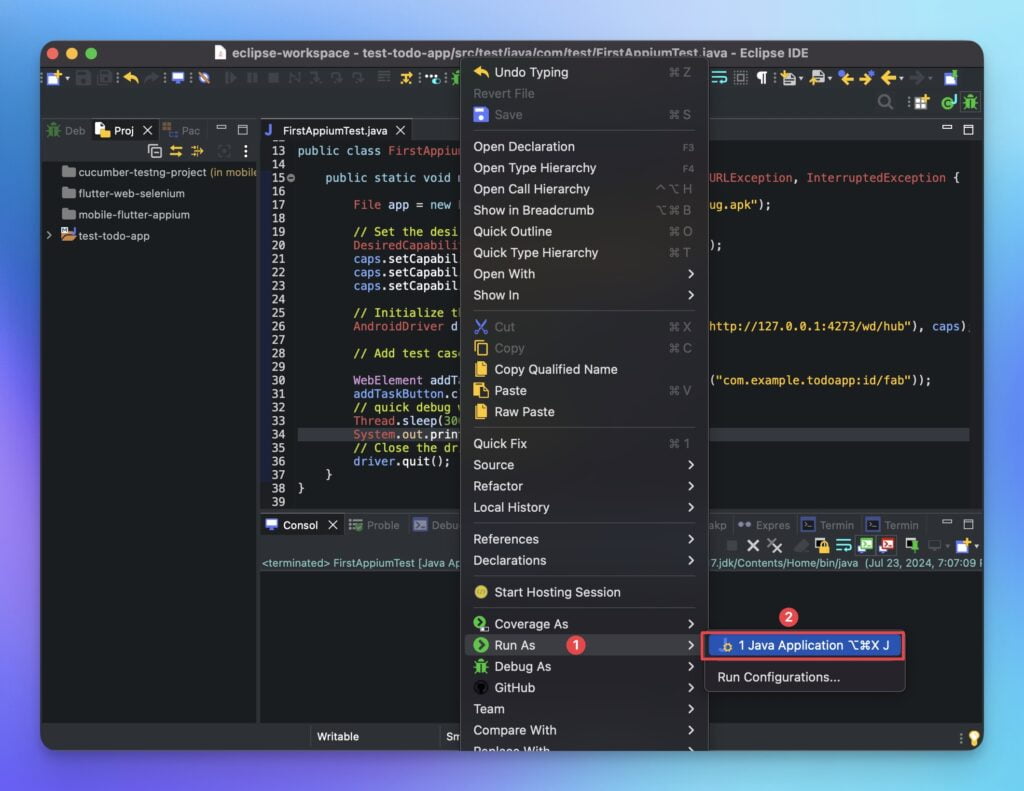 appium-run-as-java-application