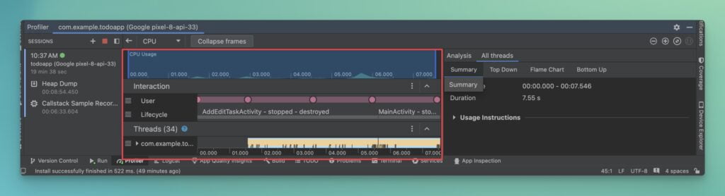 android-studio-cpu-profiler-results