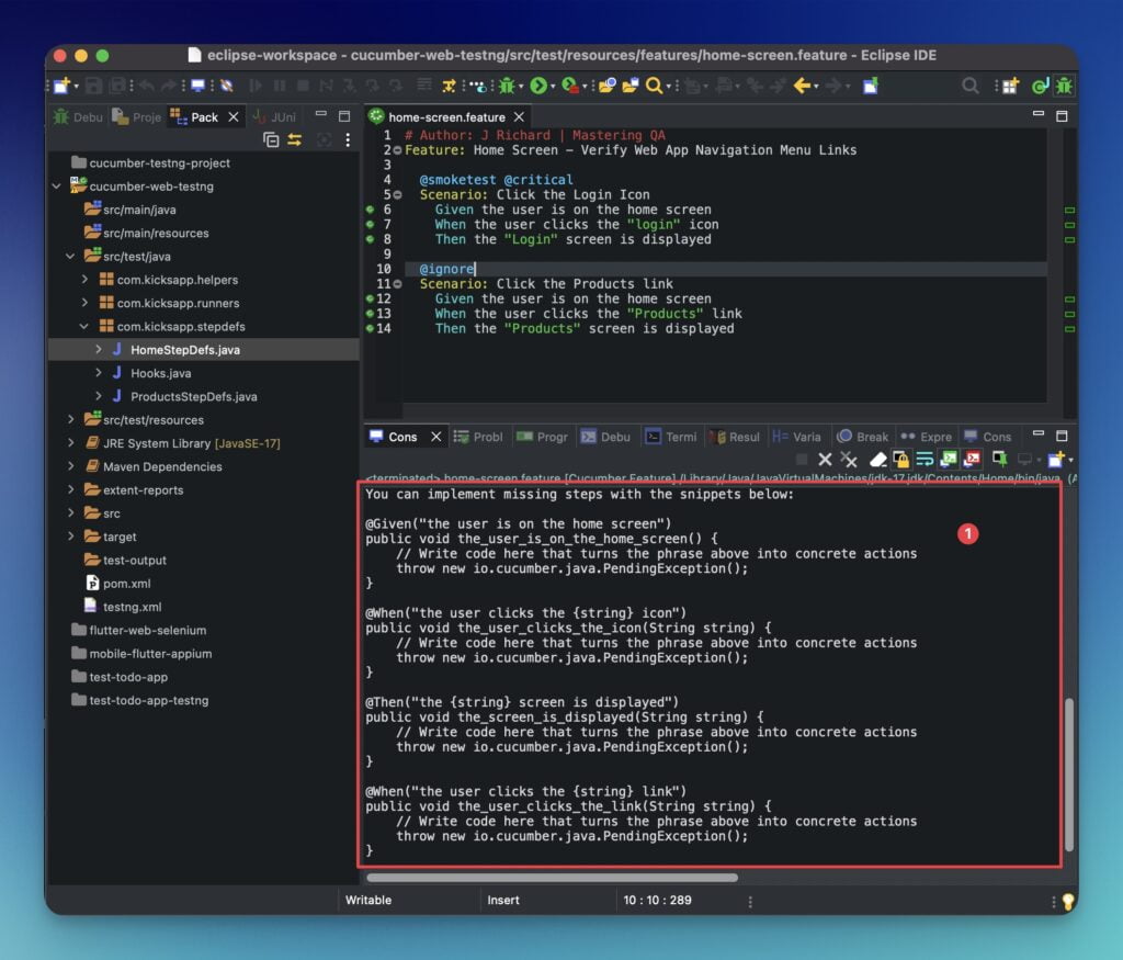 gherkin-generated-sample-snippets