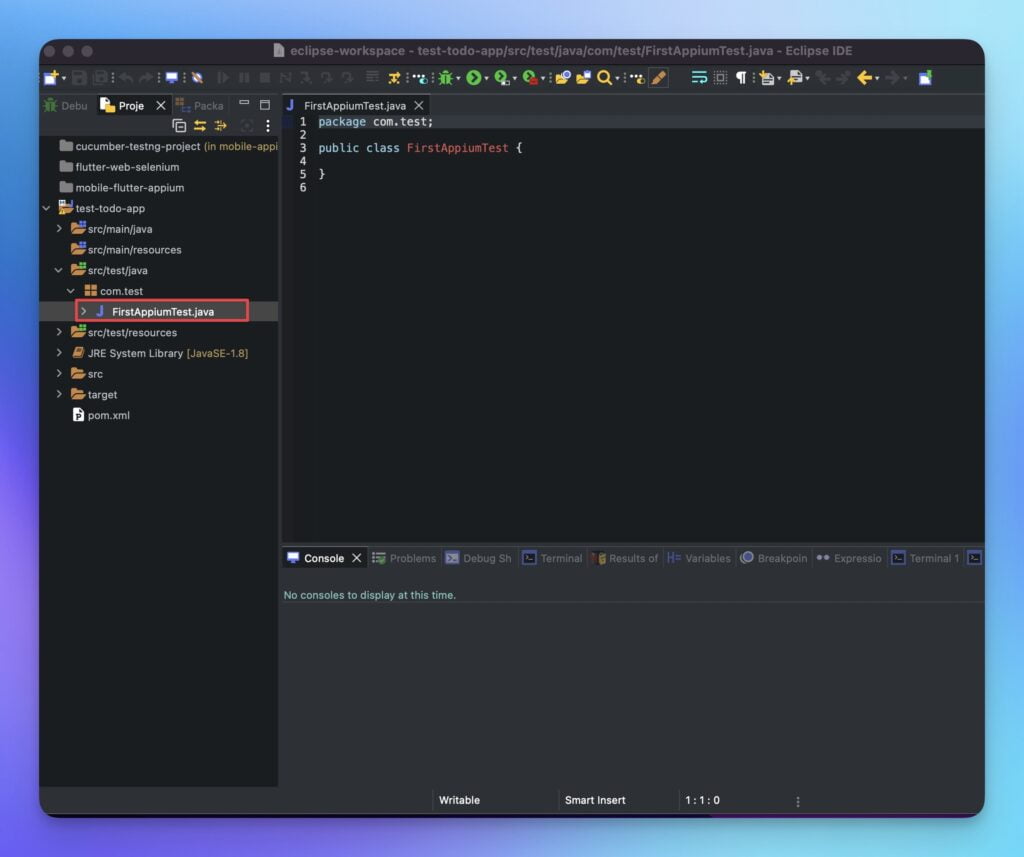 firstappiumtest-class-created