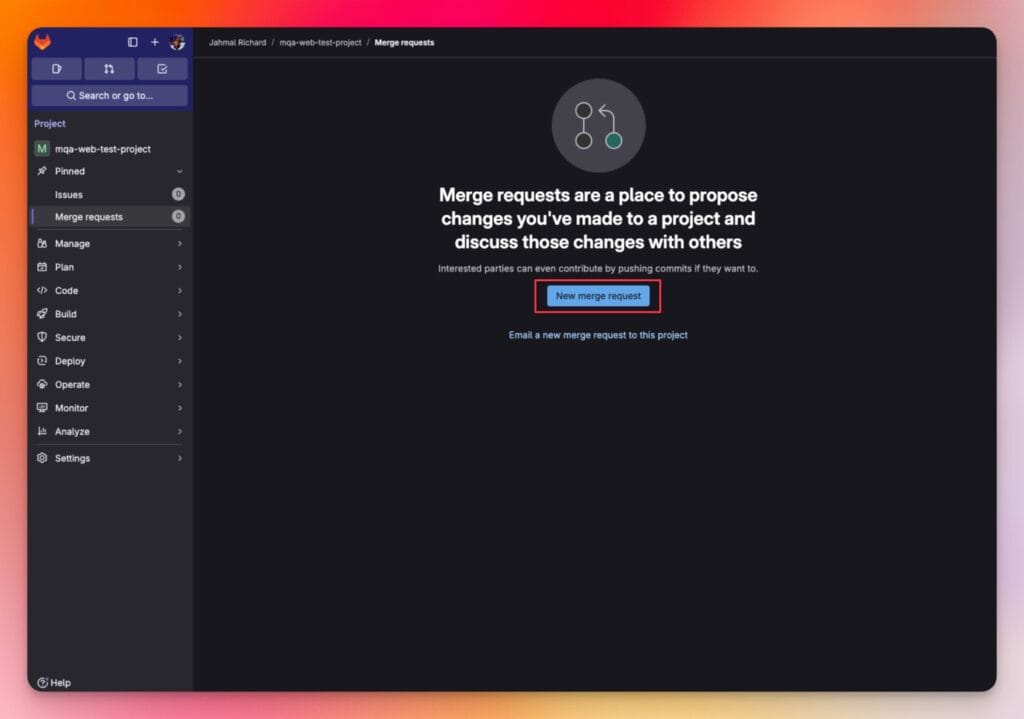 gitlab-project-create-new-merge-requests