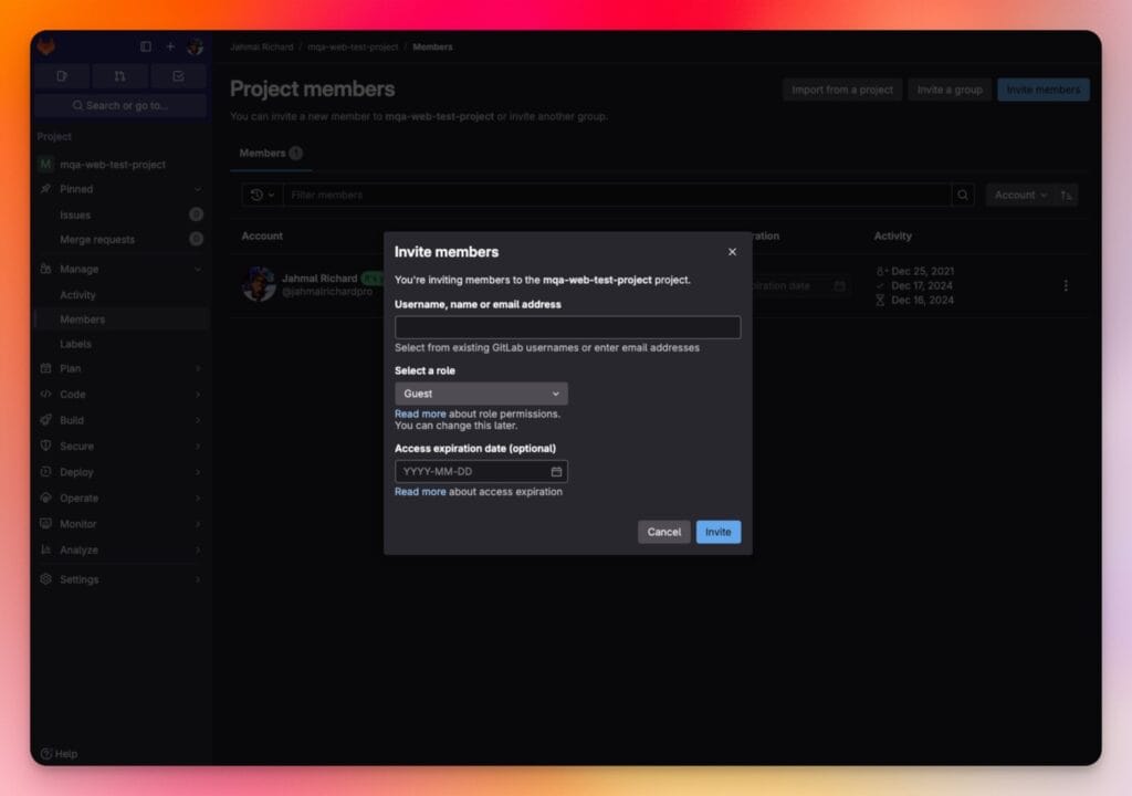 gitlab-project-manage-members-assign-roles