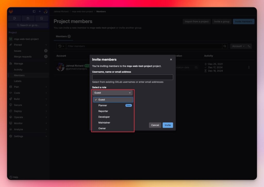 gitlab-project-manage-members-role-types