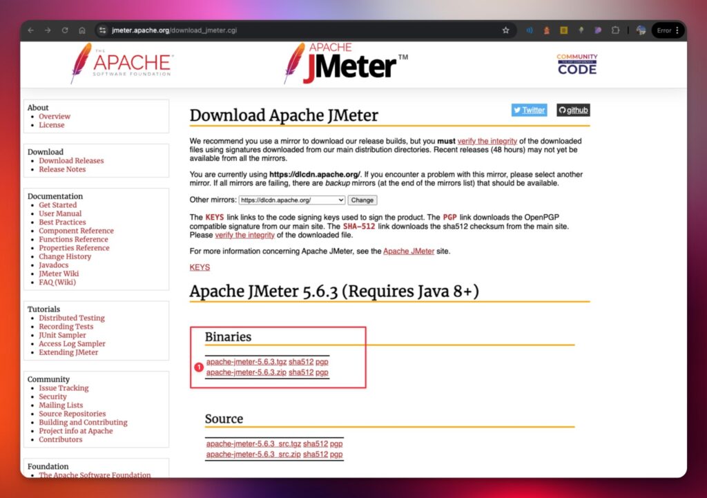 jmeter-download-page