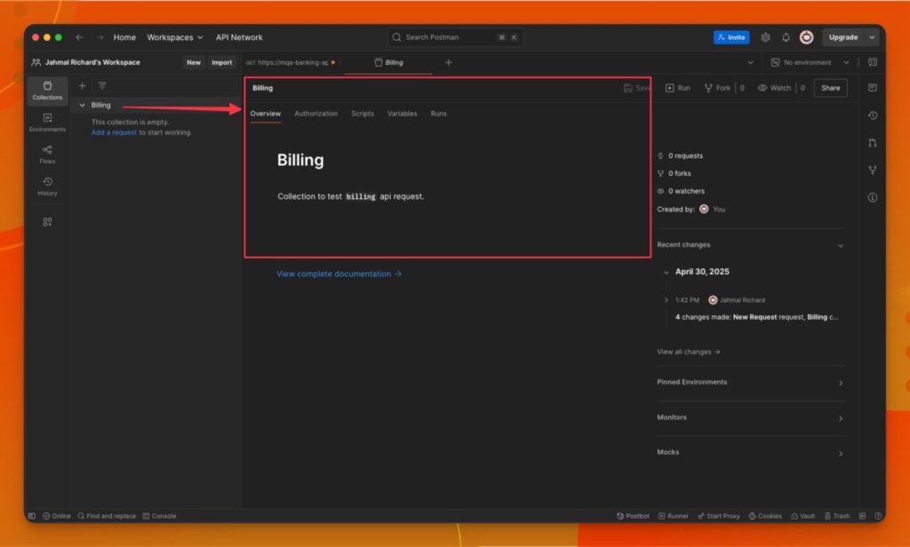 postman-new-billing-collection-create