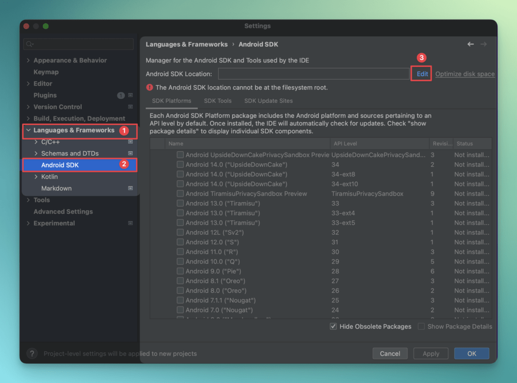 settings-sdk-android-studio