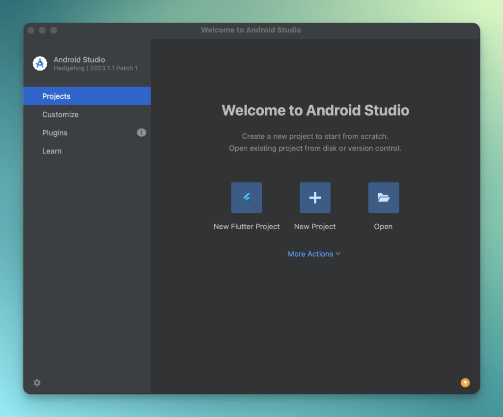welcome-to-android-studio-screen