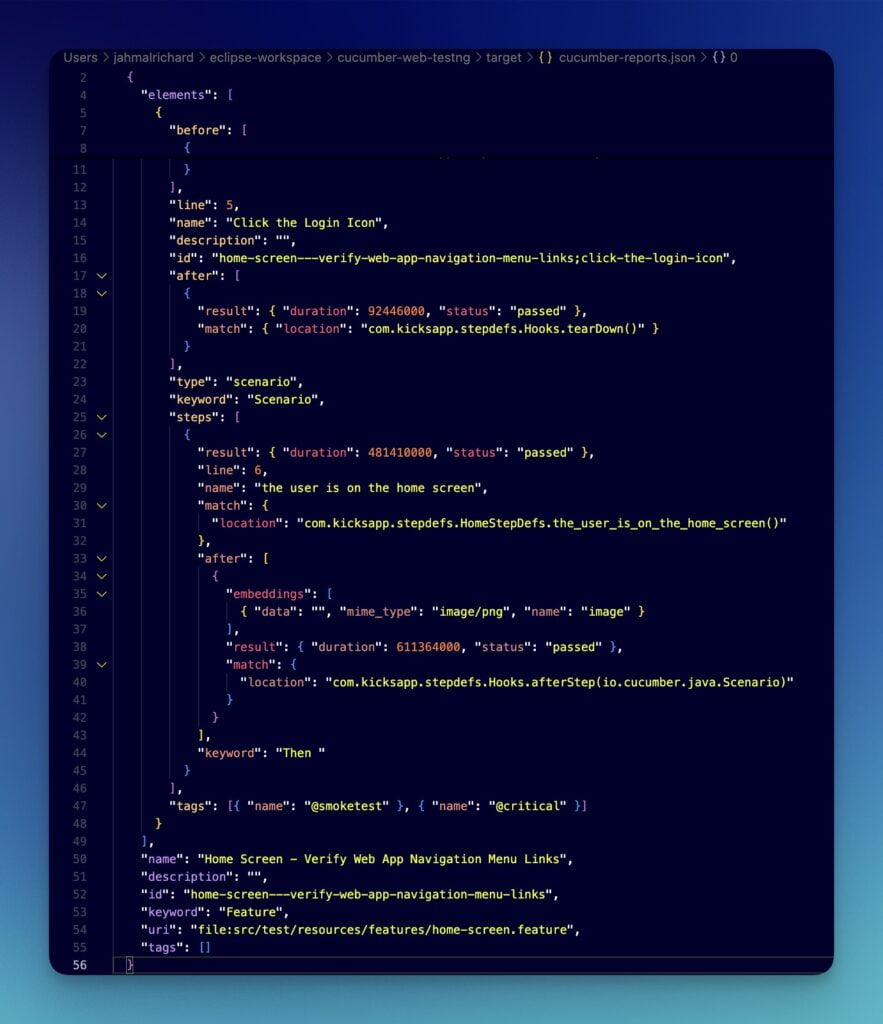 example-of-json-reports