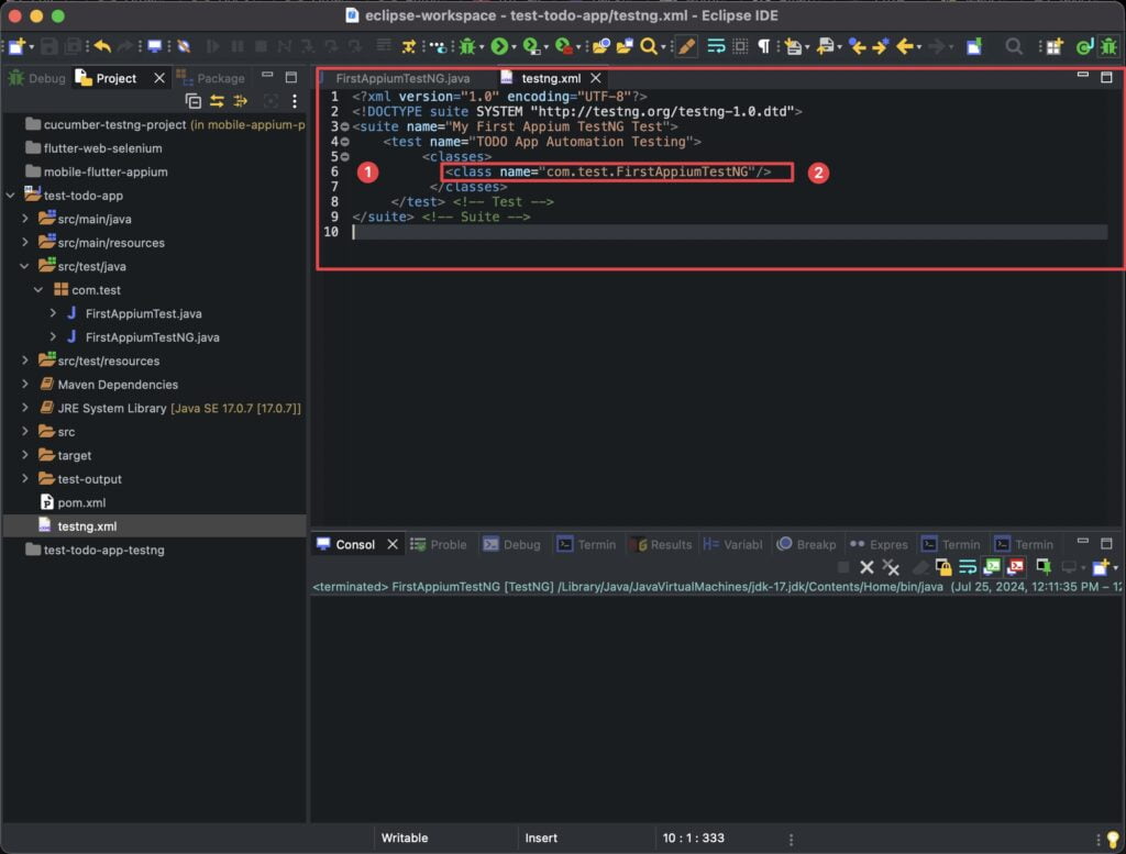 pasting-xml-script-testng