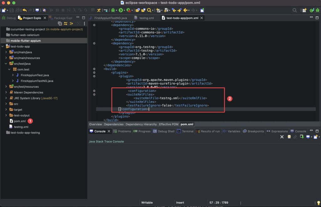 appium-update-testng-xml-file