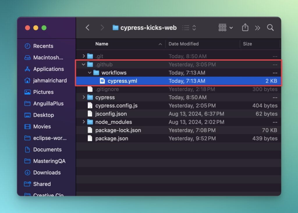 cypress-creating-directory-to-store-the-cypress-yml-file