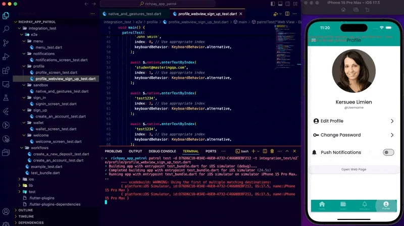 Patrol Interacting With WebViews