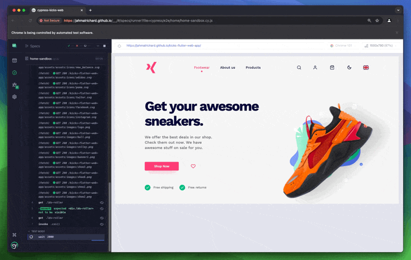 Test: Scrolling Down Page