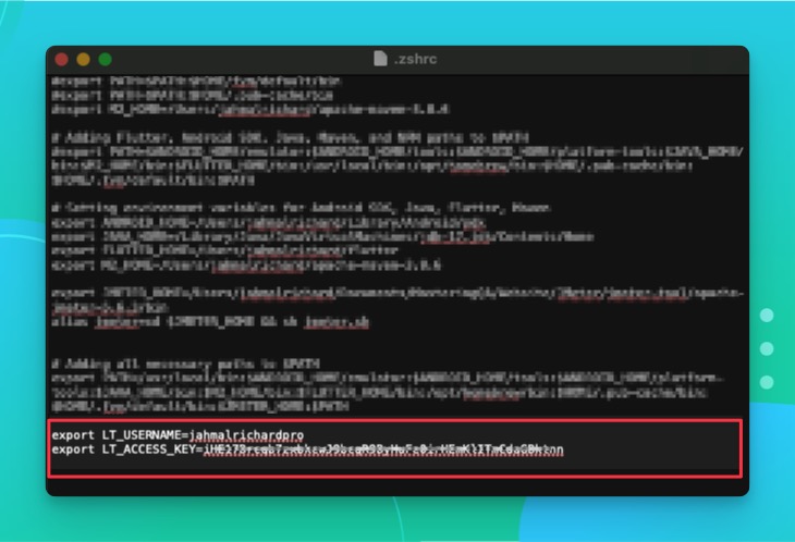 lambdatest-export-variables